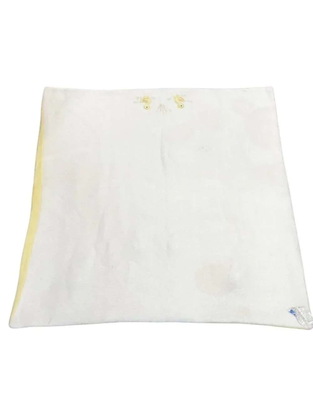Vtg Baby Blanket Ducklings Appliqué 36